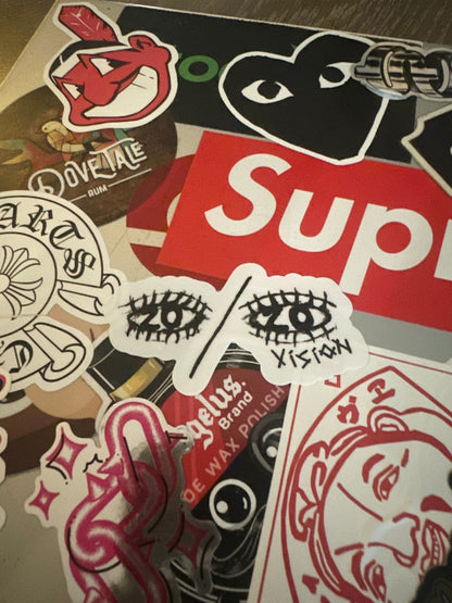 20/20 vision logo sticker