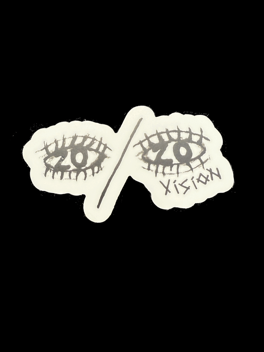 20/20 vision logo sticker